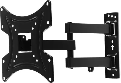 Кронштейн для телевизора Buro FL3S черный 20"-48" макс.15кг настенный поворотно-выдвижной и наклонный