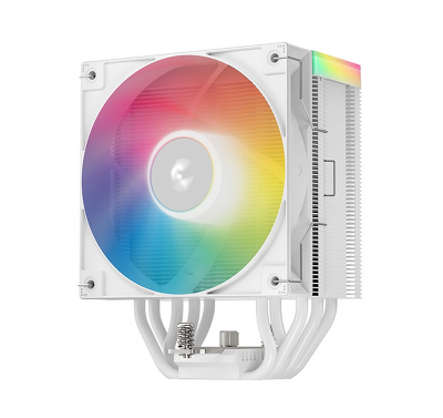 Кулер для процессора DEEPCOOL AG500 WH ARGB V2 LGA1700/1200/115X/AM5/AM4 (12шт/кор, TDP 240W, PWM, ARGB Fan 120mm, 5 тепл. трубок, белый) RET