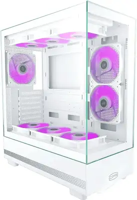 Корпус PcCooler C3Q500 белый без БП ATX 9x120mm 2x140mm 1xUSB3.0 1xUSB3.1 audio bott PSU