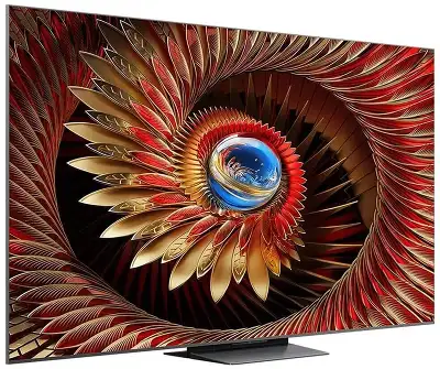 Телевизор LED TCL 75" 75C8K Mini LED QD Mini LED Frameless черный 4K Ultra HD 144Hz DVB-T DVB-T2 DVB-C DVB-S DVB-S2 USB WiFi Smart TV