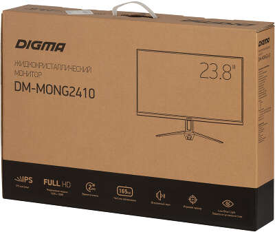 Монитор Digma 23.8" Gaming DM-MONG2410 черный/красный IPS 16:9 HDMI M/M матовая 250cd 178гр/178гр 1920x1080 165Hz G-Sync FreeSync 2 VGA DP FHD 2.75кг