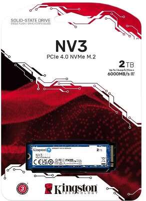 Kingston SSD NV3, 2000GB, M.2(22x80mm), NVMe, PCIe 4.0 x4, 3D TLC SNV3S/2000G