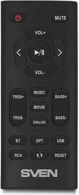 Акустическая система SVEN MC-5, серый (50 Вт, Bluetooth, RCA, OPT, USB, microSD, пульт)