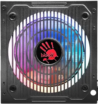 Блок питания Bloody ATX 750W BD-PS750G 80+ gold (20+4pin) APFC 120mm fan color LED 6xSATA Cab Manag RTL