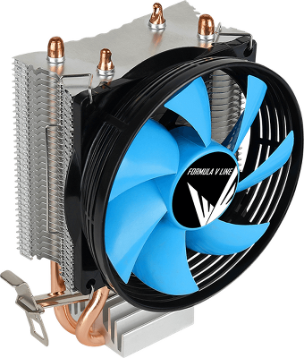 Кулер для процессора Formula V Line Verkho 2, 90mm FAN, 2 HEAT PIPES, 4-PIN PWM, 800-2000 RPM, 15-25DBA, HYDRO BEARING, LGA1700/1200/115x/775, AM5/AM4/AM3+/AM3/AM2+/AM2/FM2/FM1