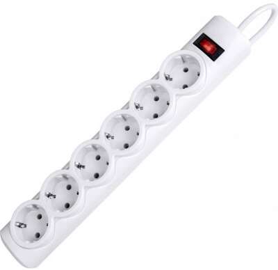 Defender Сетевой фильтр DFS 155, белый, 6 розеток, 5 м.