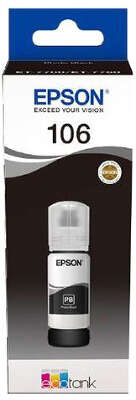Чернила Epson T00R140 черный фото, водорастворимые