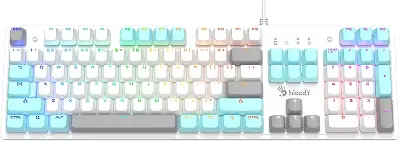 Клавиатура A4Tech Bloody S520N механическая белый USB for gamer LED