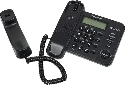 Телефон проводной Panasonic KX-TS2356RUB черный