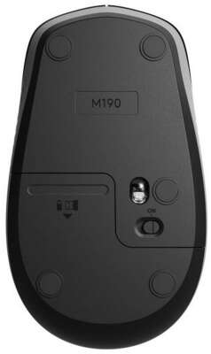 Мышь беспроводная Logitech M190 grey ( USB, оптическая, 1000dpi, 3but) (910-005906)