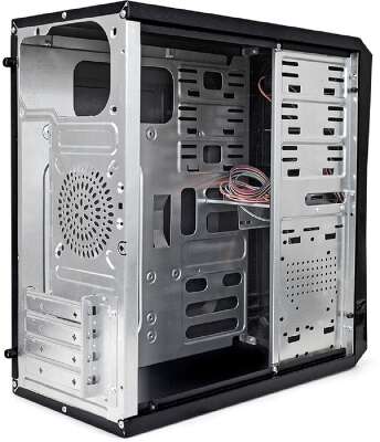 Exegate EX284022RUS Корпус Minitower BA-201 Black, mATX, <без БП>, 2*USB, Audio
