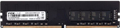 Память оперативная/ Foxline DIMM 8GB 3200 DDR4 CL 22 (1Gb*8)
