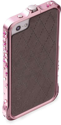 Чехол-бампер алюминиевый для iPhone 5/5S Esoterism Embrace Hello Kitty, розовый [EF5-HK-RCH]