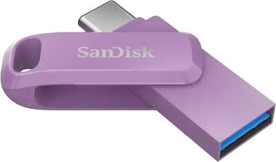 Модуль памяти USB3.1+Type-C Sandisk Ultra Dual Drive Go 256 Гб [SDDDC3-256G-G46L] OTG, Lavender