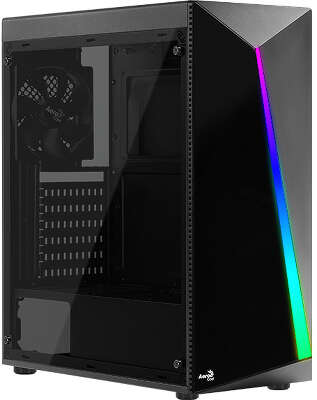 Корпус AeroCool Shard Black, черный, ATX, Без БП (Shard)