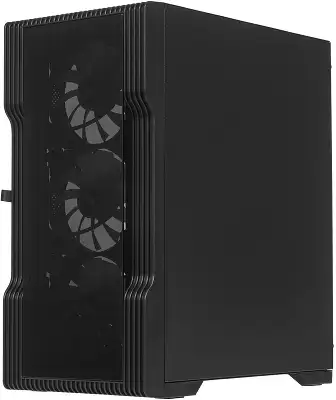 Корпус 1STPLAYER TRILOBITE T3-G, черный, mATX, Без БП (T3-G-BK-4F1)