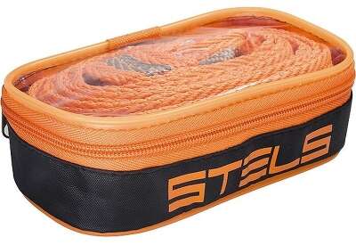 STELS Трос буксировочный 7 тонн, 2 крюка, сумка на молнии, Россия  [54382]