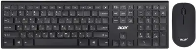 Клавиатура + мышь Acer OKR030 клав:черный мышь:черный USB беспроводная slim Multimedia (ZL.KBDEE.005)