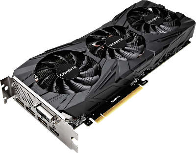 Видеокарта PCI-E NVIDIA GeForce GTX1080Ti 11GB DDR5X GigaByte Gaming OC [GV-N108TGAMINGOC BLACK-11GD]