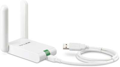 TP-Link TL-WN822N Wi-Fi USB-адаптер высокого усиления N300, до 300 Мбит/с на 2,4 ГГц, 2 внешние антенны