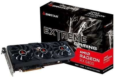Видеокарта BIOSTAR AMD Radeon RX 6800 16Gb DDR6 PCI-E HDMI, 3DP