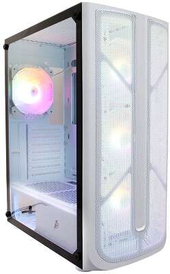 Корпус 1STPLAYER FIREBASE X4, белый, ATX, Без БП (X4-WH-4F1-W)