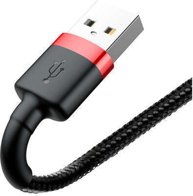 Кабель Baseus Cafule Cable USB to Lightning, 0.5 м, Black/Red [CALKLF-A19]