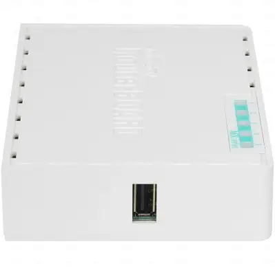 Маршрутизатор/ hEX PoE lite 5xEthernet with PoE output for four ports, USB, 650MHz CPU, 64MB RAM, RouterOS L4