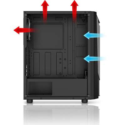 Корпус MSI MAG SHIELD 110R, черный, ATX, Без БП (749941)