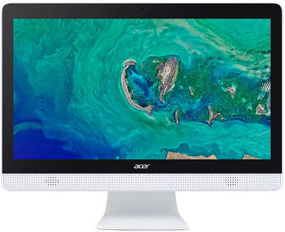 Моноблок Acer Aspire C20-820 19.5" HD+ J3710/4/1000/Multi/WF/BT/Cam/Kb+Mouse/W10,белый
