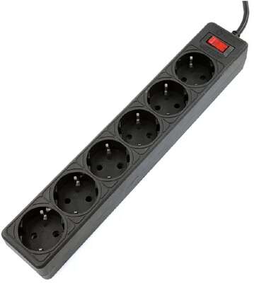 5bites Сетевой фильтр GARDA SP6B-530 6S / 3*0.75MM2 / 3M / BLACK