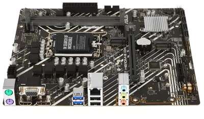 ASUS PRIME H610M-E D4-CSM (Socket 1700, mATX, 2xDDR4(64GB),  VGA/HDMI/DP, 1xPCIe 4.0x16/1xPCIe 3.0, 1xLAN, 4xSATA 6Gb/s, 2xM.2, 2xUSB 3.2, 2xUSB 2.0, 2xPS/2)