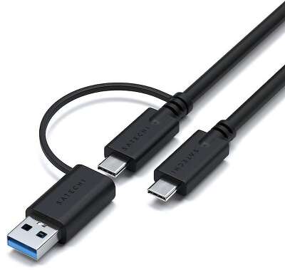 Док-станция Satechi Triple 4K Display Docking Station. Цвет: серый космос