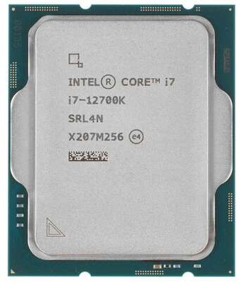 CPU Intel Core i7-12700K Alder Lake OEM {3.6 ГГц/ 4.9 ГГц в режиме Turbo, 25MB, Intel UHD Graphics 770, LGA1700}