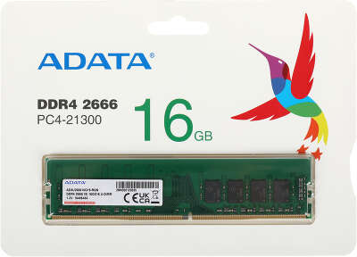 Модуль памяти DDR4 DIMM 16Gb DDR2666 ADATA Premier (AD4U266616G19-RGN)