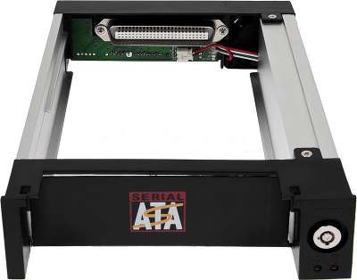 Сменный бокс для HDD AgeStar AMR1- SATA(K)-1F SATA алюминий черный 3.5"