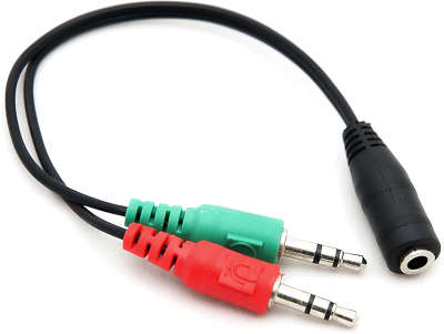 Кабель PROLINK 4 pin Jack 3.5 мм (F) - 2 Jack 3.5 (M), стерео-аудио , 0.15 м [PMM162-0015G]