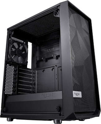 Корпус Fractal Design Meshify C TG Black, черный, ATX, Без БП (FD-CA-MESH-C-BKO-TG)