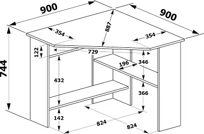 Стол для компьютера Сокол КСТ-02 столешница ЛДСП белый (00-00010954)