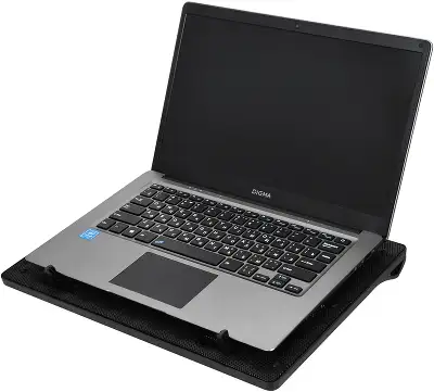 Подставка для ноутбука Digma D-NCP156-2 15.6"360x260x27мм 2xUSB 2x 120ммFAN 650г черный