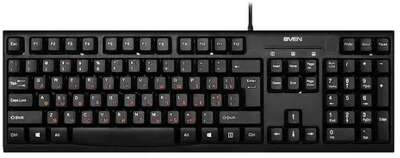 Клавиатура SVEN KB-S300 чёрная (104кл.)