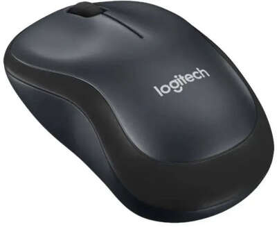 Мышь беспроводная LOGITECH M220 Silent (Бесшумная) темно-серый/черный (USB, 1000dpi, 3but) (910-004895)