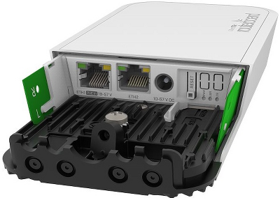 Точка доступа MikroTik wAP ac LTE6 Kit with four core 710MHz CPU, 128MB RAM, 2x Gigabit LAN, built-in 2.4Ghz 802.11b/g/n Dual Chain wireless with integrated antenna, built-in 5Ghz 802.11an/ac Dual Chain wireless w