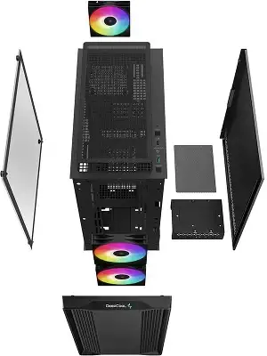 Корпус Deepcool CC360 ARGB, черный, mATX, без БП (R-CC360-BKAPM3-G-1)