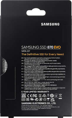 Накопитель SSD Samsung SATA-III 1TB MZ-77E1T0B/AM 870 EVO 2.5
