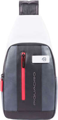 Рюкзак слинг Piquadro Urban CA4536UB00/GRN серый/черный кожа