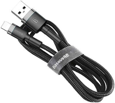 Кабель Baseus USB to Lightning, 2 м, Black/Grey [CALKLF-CG1]