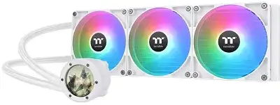 Система водяного охлаждения Thermaltake TH420 V2 Ultra Snow Edition ARGB Soc-AM5/AM4/1200/1700/1851 белый 4-pin 34.7dB Al+Cu LCD Ret (CL-W407-PL14SW-A)