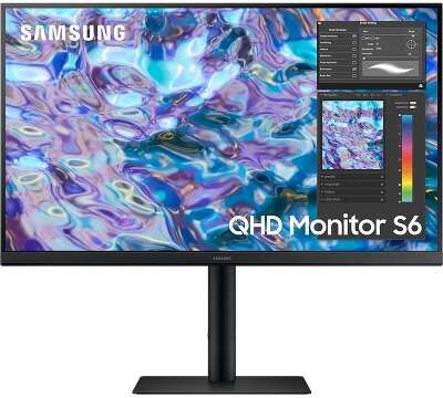 LCD Samsung 27" S27B610EQI черный {IPS 2560x1440 75Hz 16:9 HAS Pivot 300cd 178/178 HDMI DisplayPort M/M HAS Pivot}