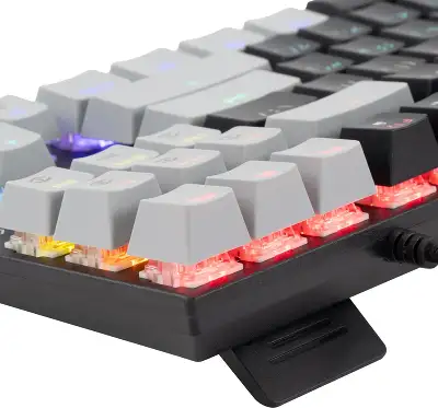 Клавиатура Оклик K600X механическая черный/серый USB Multimedia for gamer LED кабель 1.8м